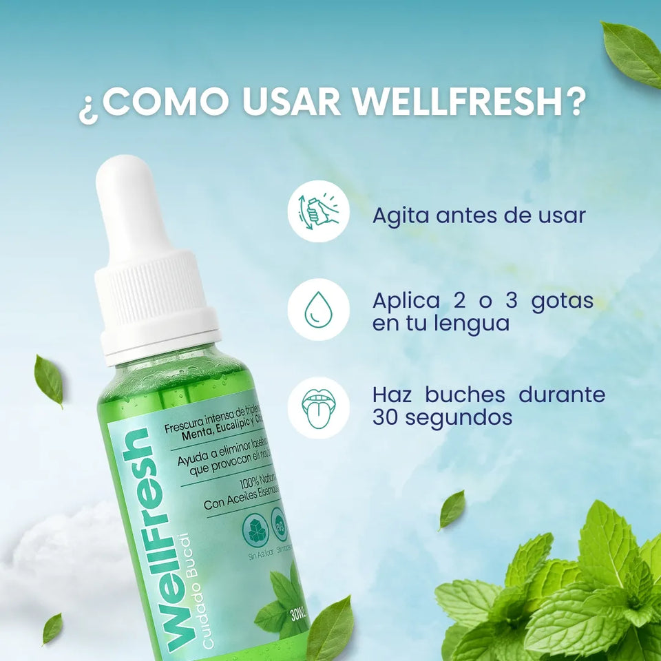 Wellfresh Gotero Contra El Mal Aliento