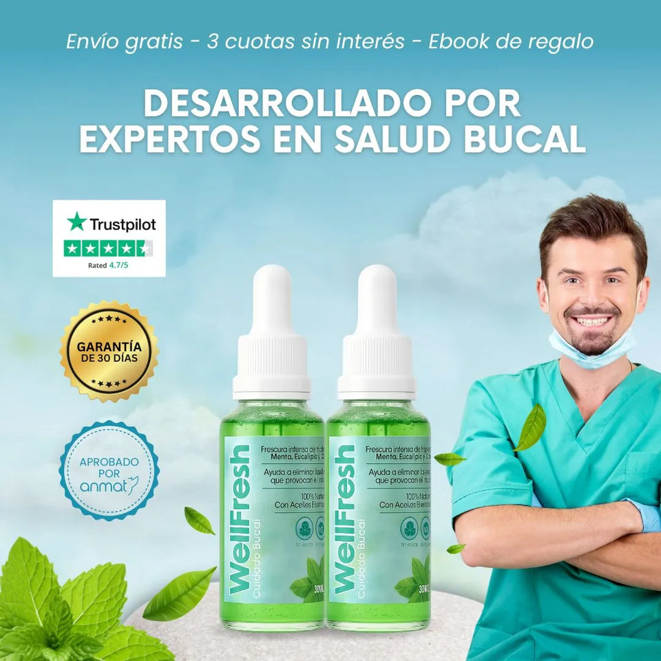 Wellfresh Gotero Contra El Mal Aliento