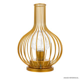 lampara de mesa decorativa dorado